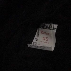 Romwe Black skirt with lace